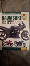 Kawasaki EX500 ER500 Haynes 2052 Manual GPZ500S 87 to 99 ER-5 97 to 99  Good con