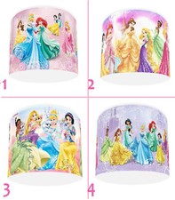 DISNEY PRINCESS  Kids Bedroom Light Shade Lampshade 4 DESIGNS  free P&P Reusable