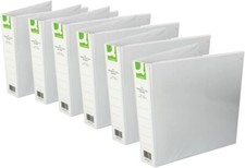 Q-Connect KF01329Q Presentation 40mm 4D Ring Binder A4 White (PACK OF 6)
