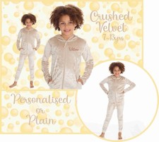Personalised Girls Velour