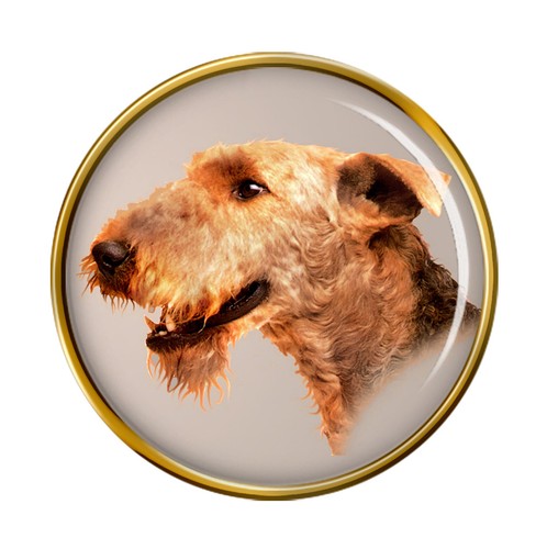 Airedale terrier dog lapel pin - lapel,