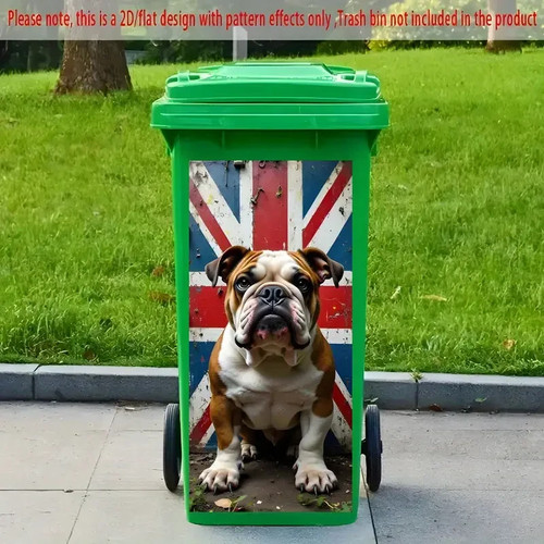 Union jack bulldog wheelie - union, bin