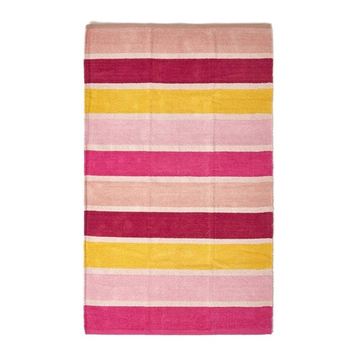 100 cotton chenille rug pink - rug,