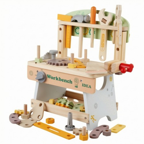 Toy workbench with tools fine - with,