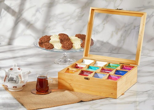 Natural bamboo tea storage - bamboo,