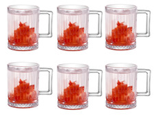 Set of 6 Glass Coffee Cups