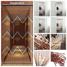 Bamboo Hanging Beaded Curtains Fly Screen Door Rooms Divider Net Curtain Panels
