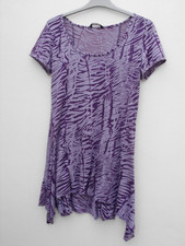 M&Co Ladies Purple Hanky Hem