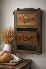 Vintage Wooden Bread Box Wall