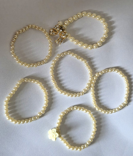 Cream faux pearl - faux,