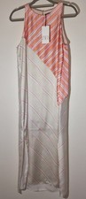 ZARA Pink Stripe  Midi Dress