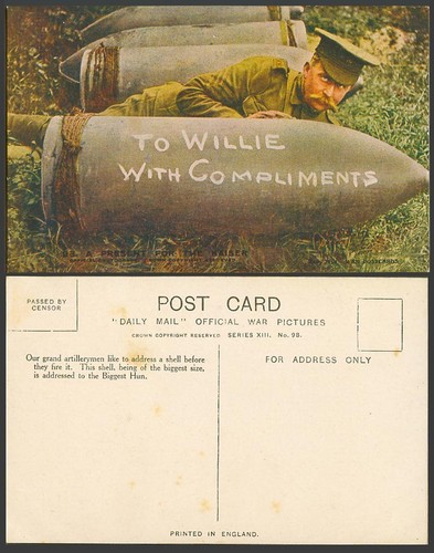 Ww1 daily mail old postcard - old,