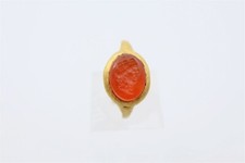 Roman Gold Ring with Intaglio 2nd, 3rd Century AD