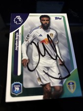MATCH ATTAX 2026 JAYDEN BOGLE LEEDS UNITED SIGNED