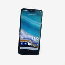 Nokia 7.1 TA-1100 32GB Gloss Midnight Black Unlocked Hairline Crack Works 471