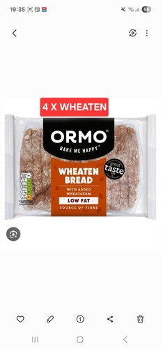 Ormo sliced wheaten bread - ormo,