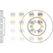 2x Brake Discs Vented For