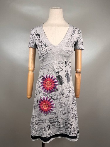 Desigual gray printed - desigual,
