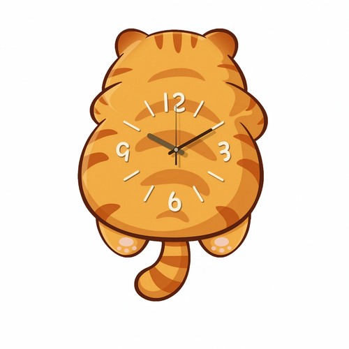 Tiger wall clock playful - tiger,