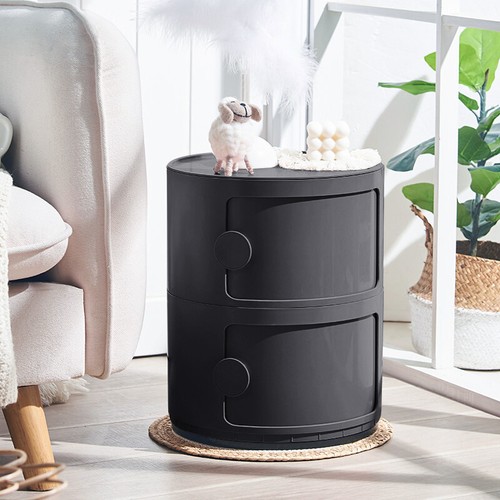 Modern round plastic storage - round,