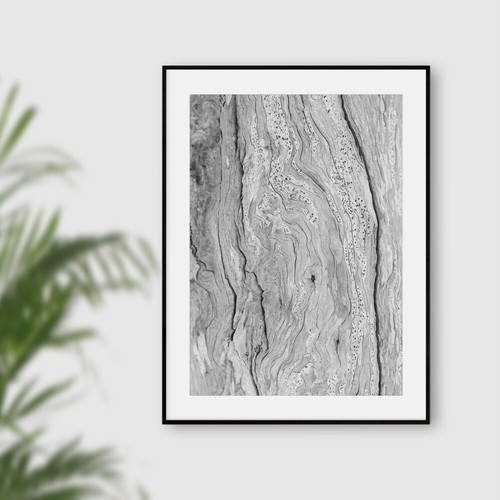 Black white botanical - black,