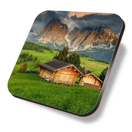 Square mdf coaster dolomites - square,
