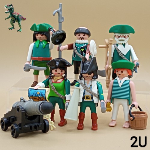 Playmobil green boat - green,