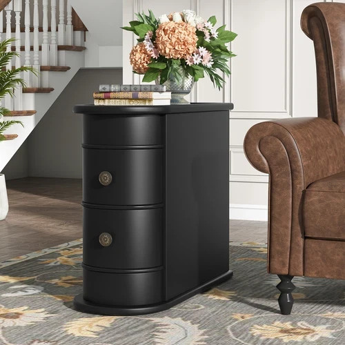 Solid wood end table - with, 2