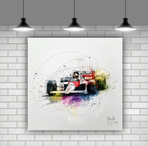 Racing car canvas wall - f1,