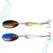  2 Pcs Fish Hooks Glitter