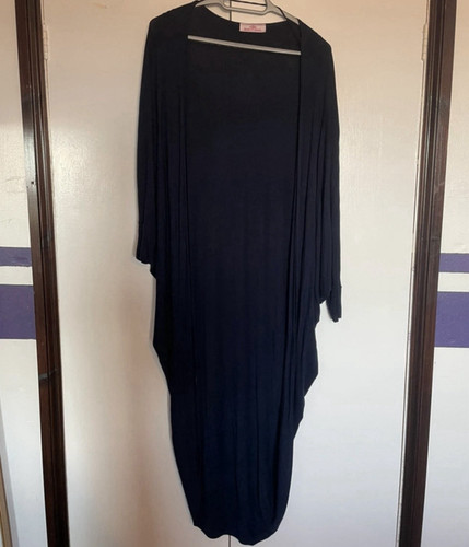 Navy cocoon duster batwing - navy,