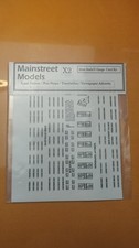 Mainstreet Models N Gauge/2mm X2 Road Names Timetables etc. Card Kit- Bagged