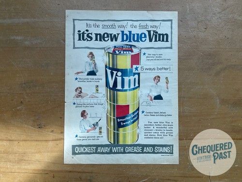 Vintage 1950 vim cleaning - vintage,