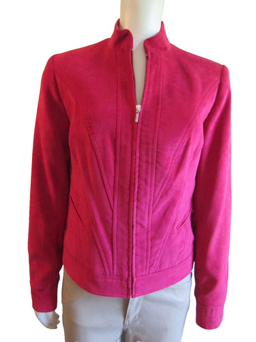 Tribal brand suede like zip - tribal,