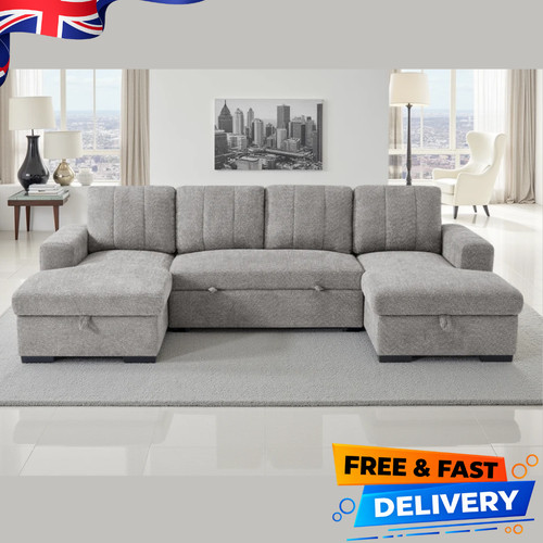 Como grey shape corner sofa - grey,