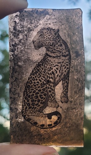 Stained glass leopard - stained,