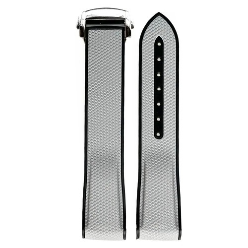 20mm curved end silicone strap - 20mm,