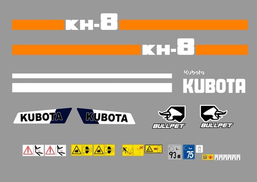 Kubota kh8 mini digger - kubota,