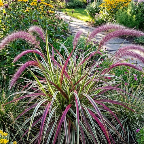 Pennisetum fireworks fountain - fireworks,
