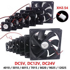 DC 5V 12V 24V Cooling Fans Computer Case Fan CPU PC Case Heatsink 40mm to 120mm