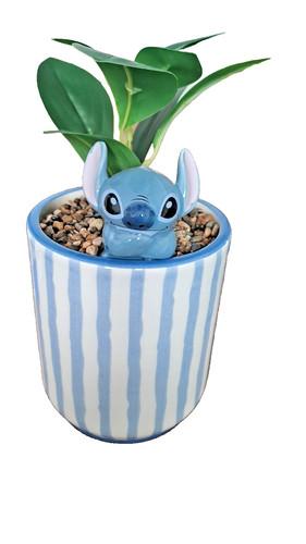 Disney stitch ceramic planter - disney,