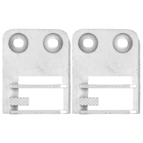 Shaped needle plate - e‑shaped,