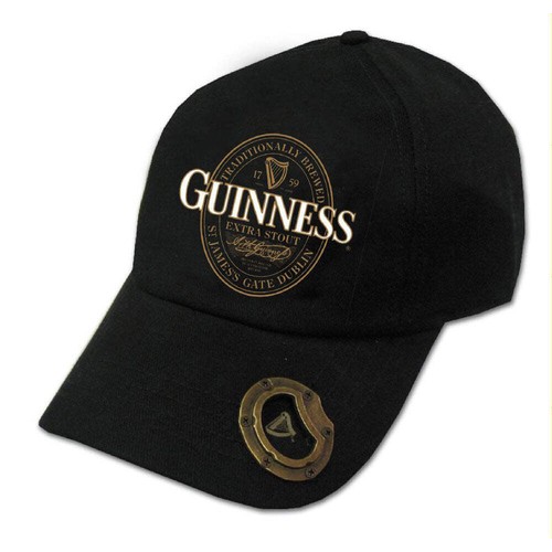 Black guinness baseball - black,