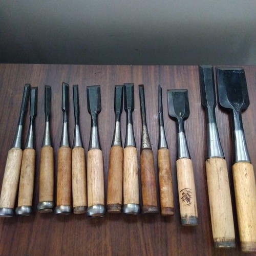 Japanese chisels set 13pcs - chisels,