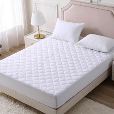 Extra Deep Quilted Mattress Protector Mattress Fitted Sheet Bed Cover All Sizes