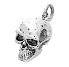 Mens Skull Pendant Solid