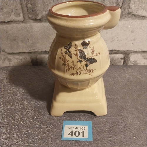 Vintage glazed ceramic pot - vintage,