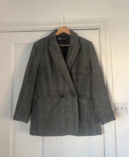 Zara grey herringbone - grey,