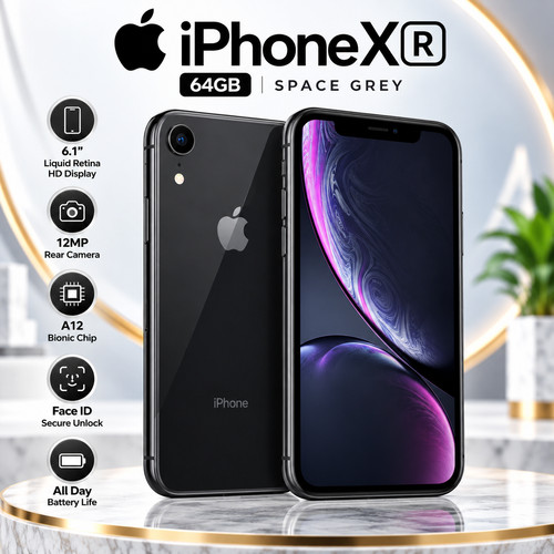 Apple iphone 64gb black - xr,