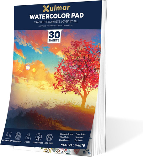 Watercolour paper pad a4 x - -,